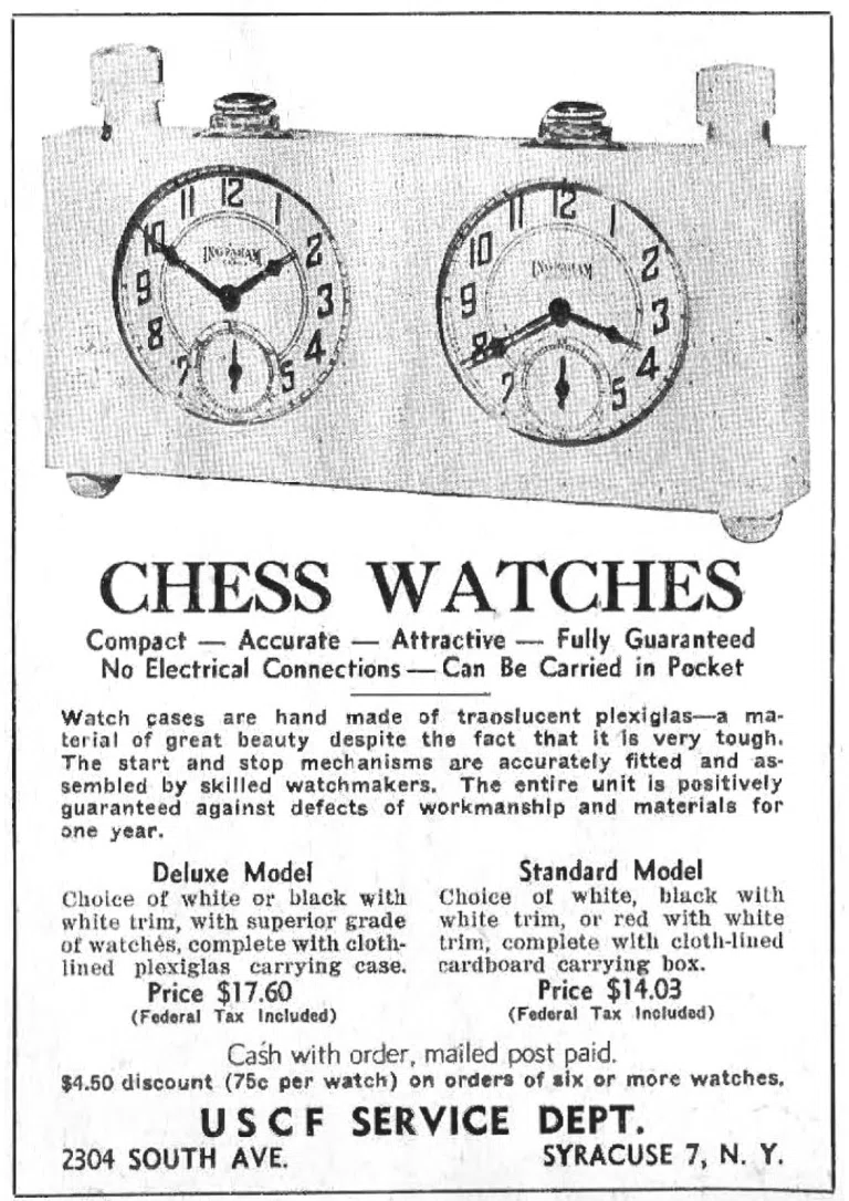 Compact American chess-watch example
