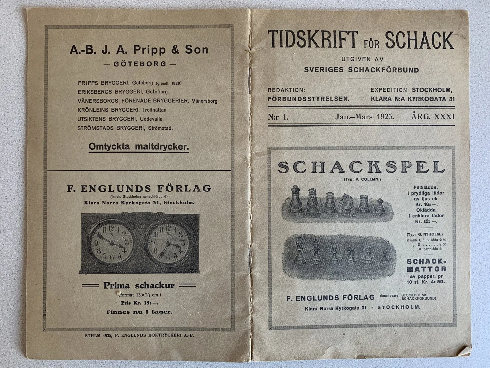 From Chess Publishing to Equipment Distribution