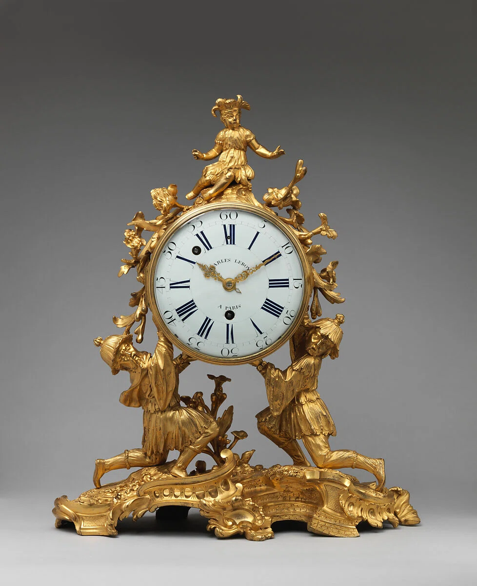 Case by Jean-Joseph de Saint-Germain; Movement by Charles Leroy, approximately 1745